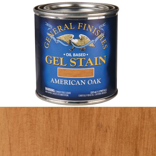 Gel Stain - Oil Based - Color:American Oak - Size:8-oz